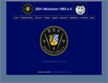 Tablet Screenshot of bsv-weinheim.de